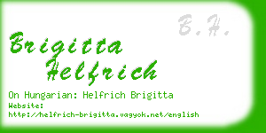 brigitta helfrich business card